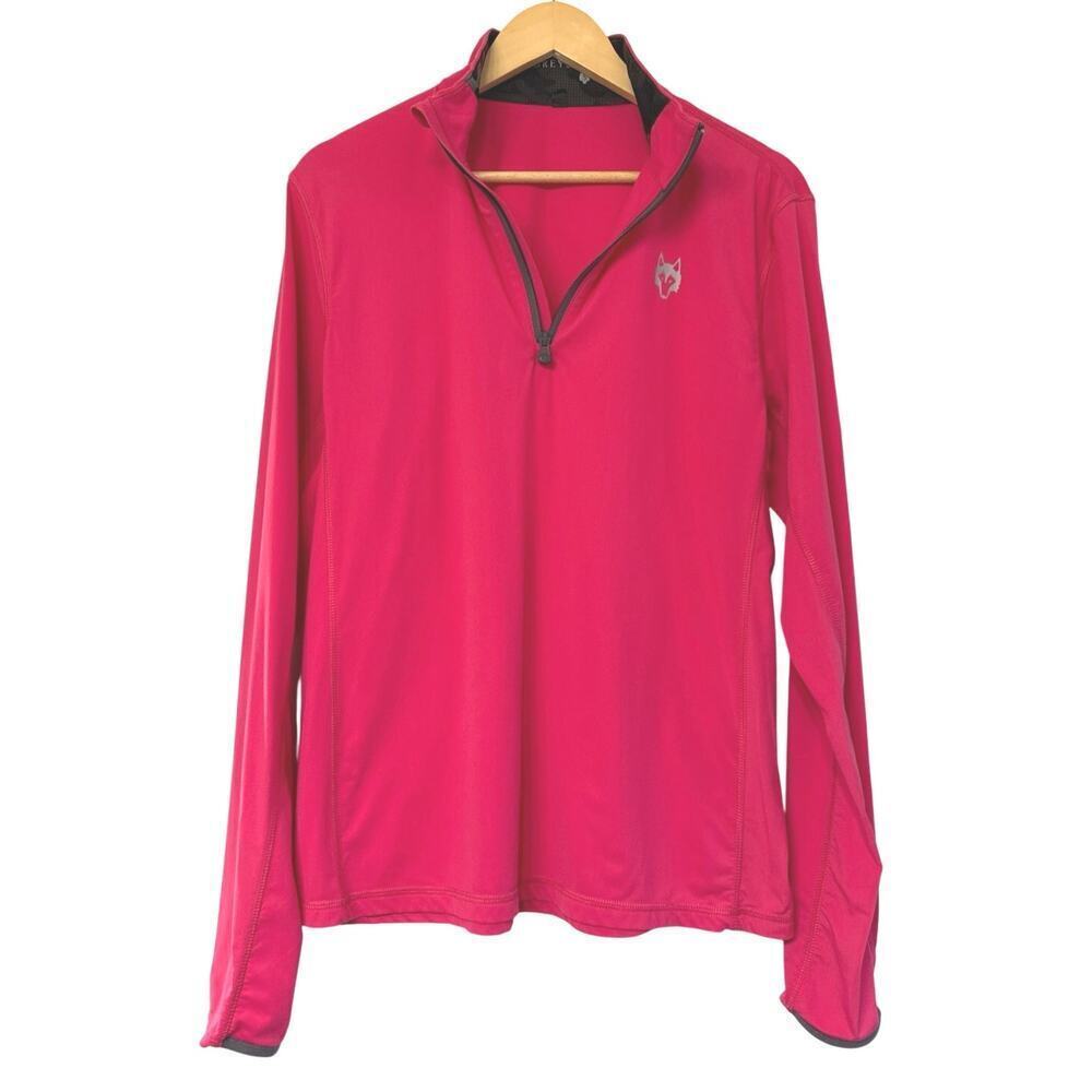 Greyson 1/4 Zip Golf Pullover Mens Size Small Solid Pink Stretch Jacket - Picture 2 of 10